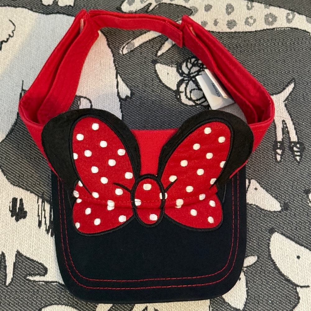 Disney Red and Black Minnie Mouse Hat